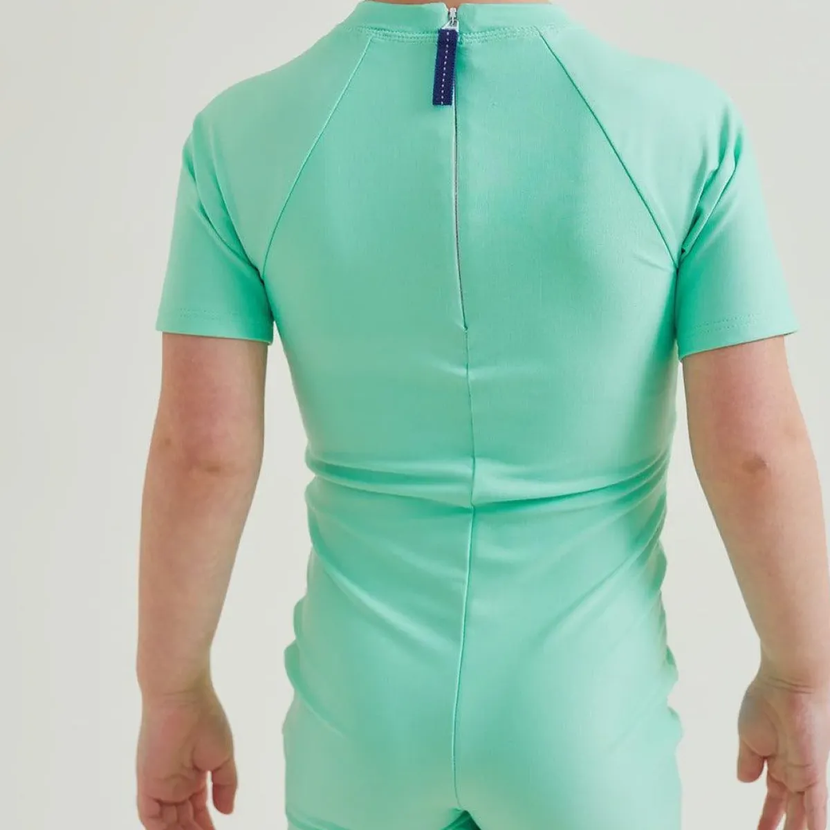 minnow Unisex Short Sleeve Rashguard One Piece Palm Green Outlet