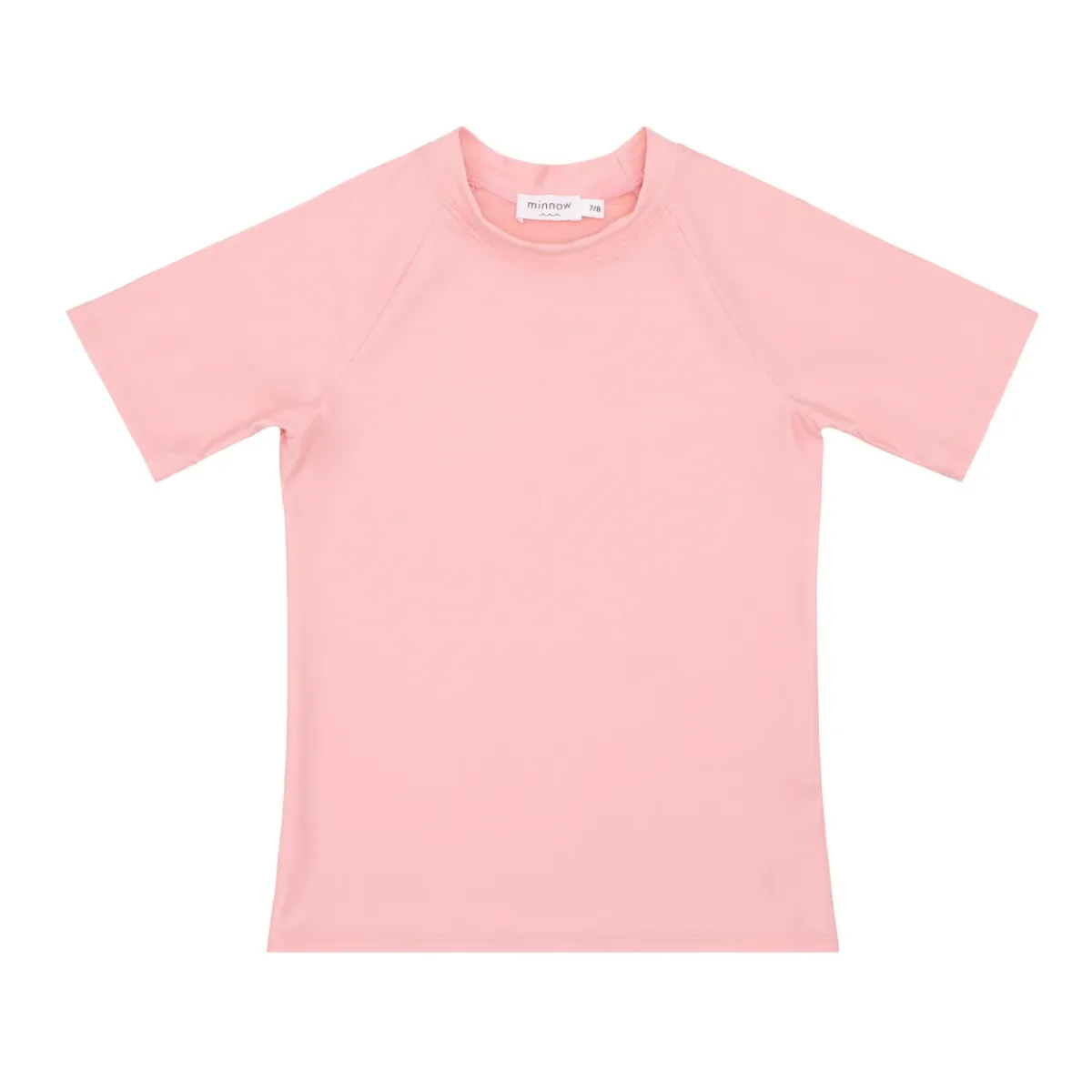 minnow Unisex Short Sleeve Rashguard Sorbet Pink Fashion