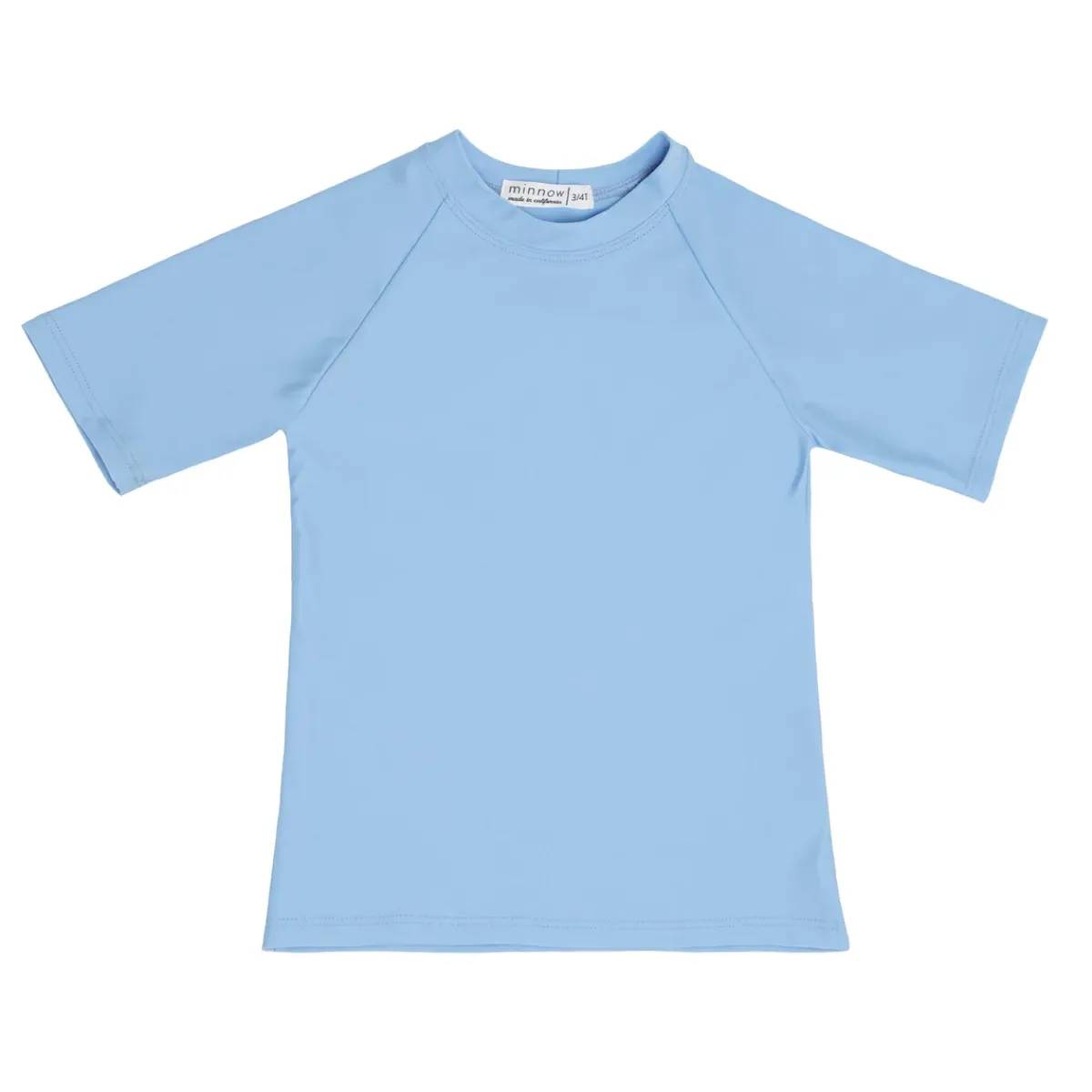 minnow Unisex Short Sleeve Rashguard Peri Blue Fashion