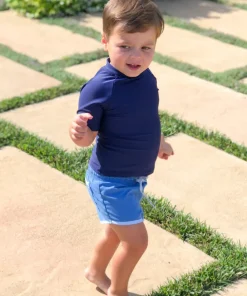 minnow Unisex Short Sleeve Rashguard Navy Best