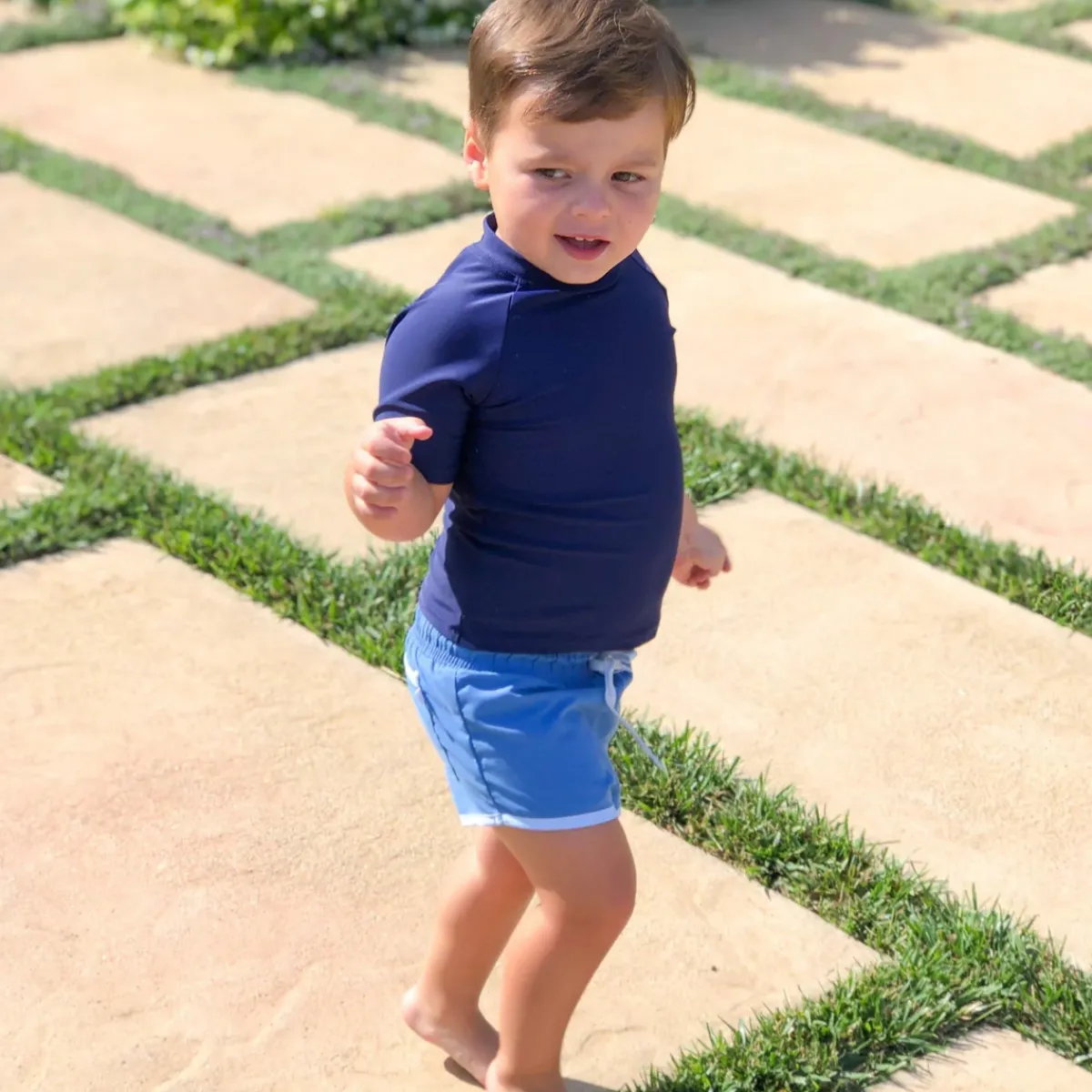 minnow Unisex Short Sleeve Rashguard Navy Best