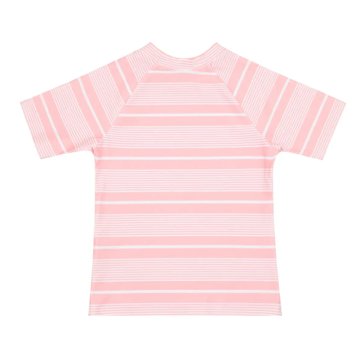 minnow Unisex Short Sleeve Rashguard Sorbet Pink Stripe Fashion