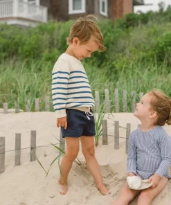 minnow Unisex Sweater Breton Stripe Knit Clearance