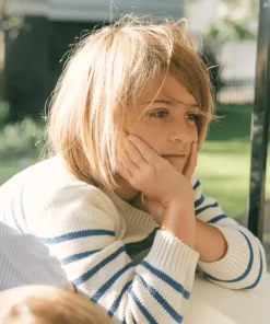 minnow Unisex Sweater Breton Stripe Knit Discount