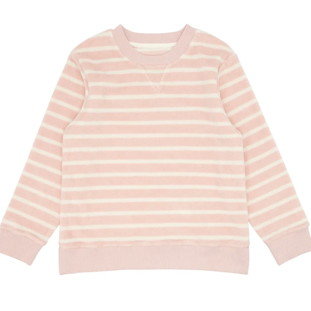 minnow Unisex Terry Sweatshirt | Swim Pink And Cream Clearance