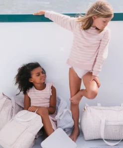 minnow Unisex Terry Sweatshirt | Swim Pink And Cream Clearance