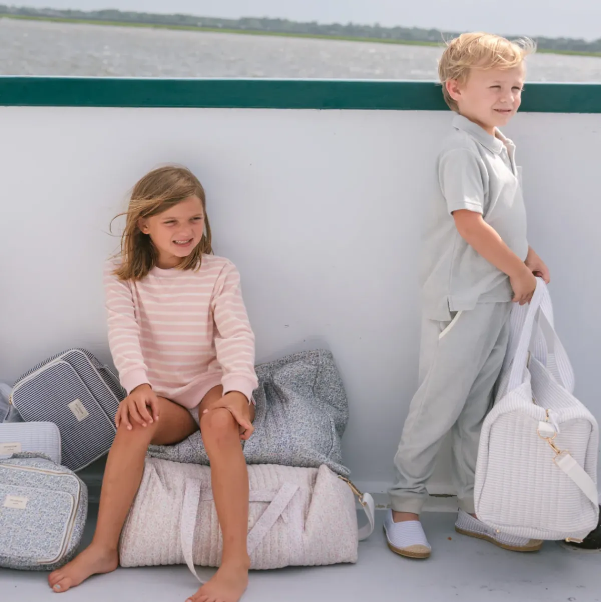 minnow Unisex Terry Sweatshirt | Swim Pink And Cream Clearance