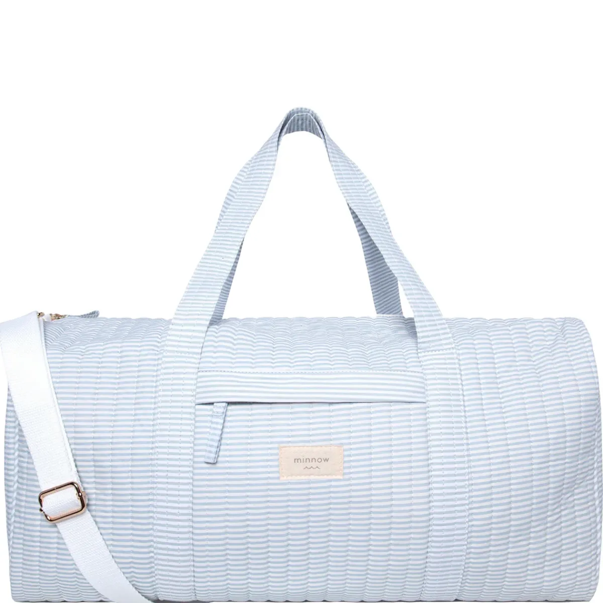 minnow Weekender Bag Powder Blue Stripe Clearance