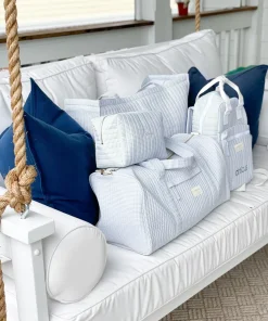 minnow Weekender Bag Powder Blue Stripe Clearance