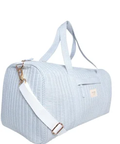 minnow Weekender Bag Powder Blue Stripe Clearance