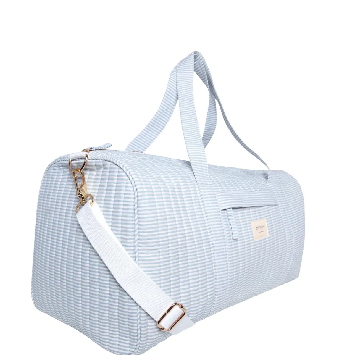 minnow Weekender Bag Powder Blue Stripe Clearance