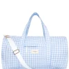 minnow Weekender Bag Oasis Blue Gingham Fashion