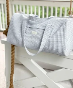 minnow Weekender Bag Powder Blue Stripe Fashion