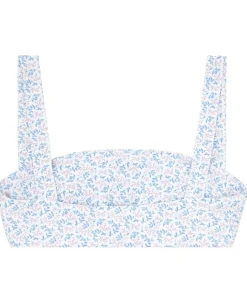 minnow Women's Bandeau Bikini Top Briland Blue Botanic Sale