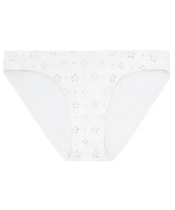 minnow Women's Bikini Bottom White Eyelet Clearance