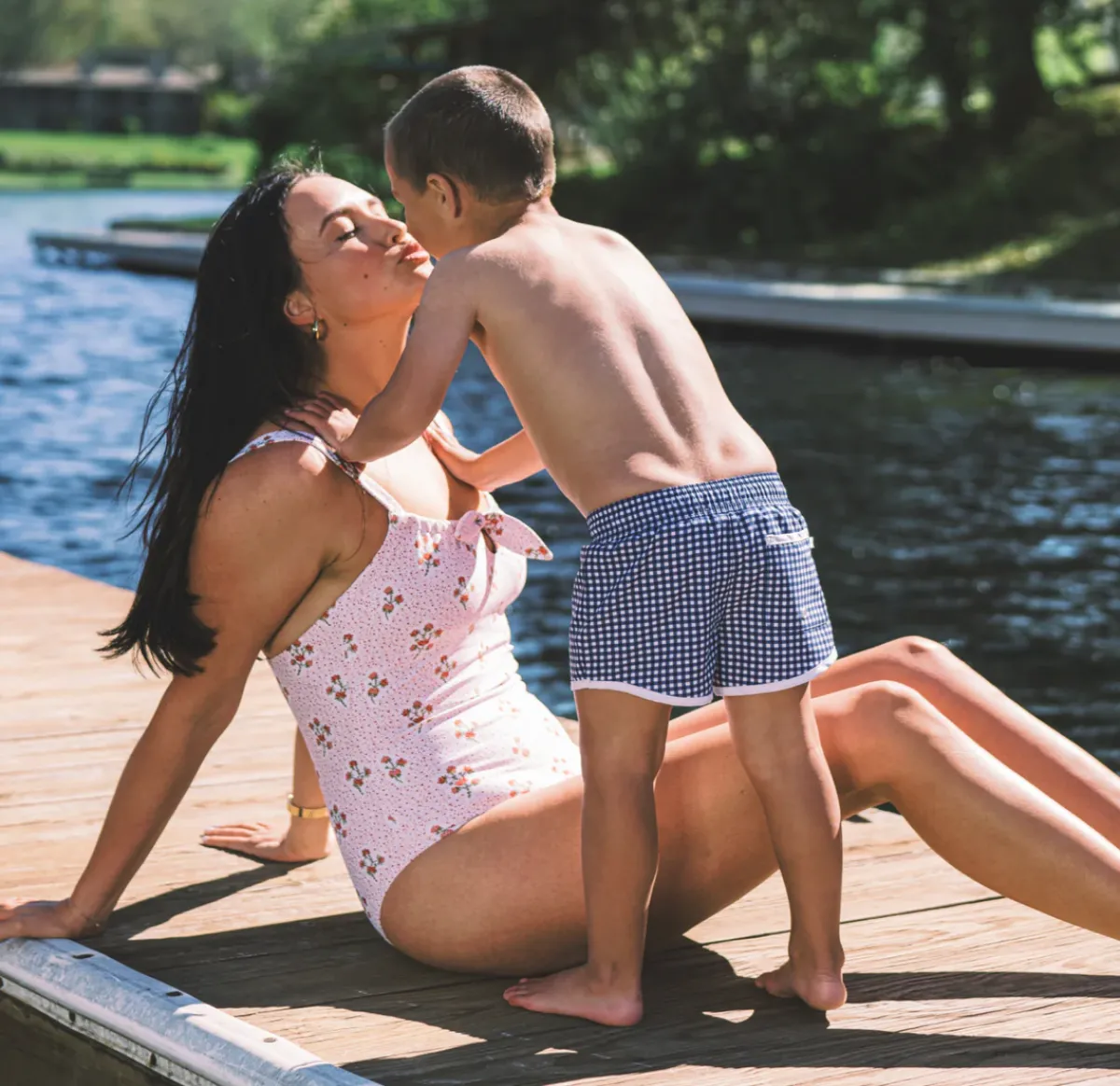 minnow Women's Gathered One Piece Raspberry Red Discount