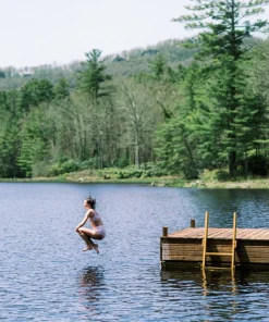 minnow Women's High Waist Bikini Bottom | Swim Raspberry Red New