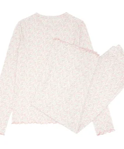 minnow Women's Pima Pajamas Set Antique Floral Discount
