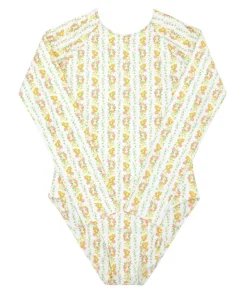 minnow Women's Rashguard One Piece Linear Citrus New