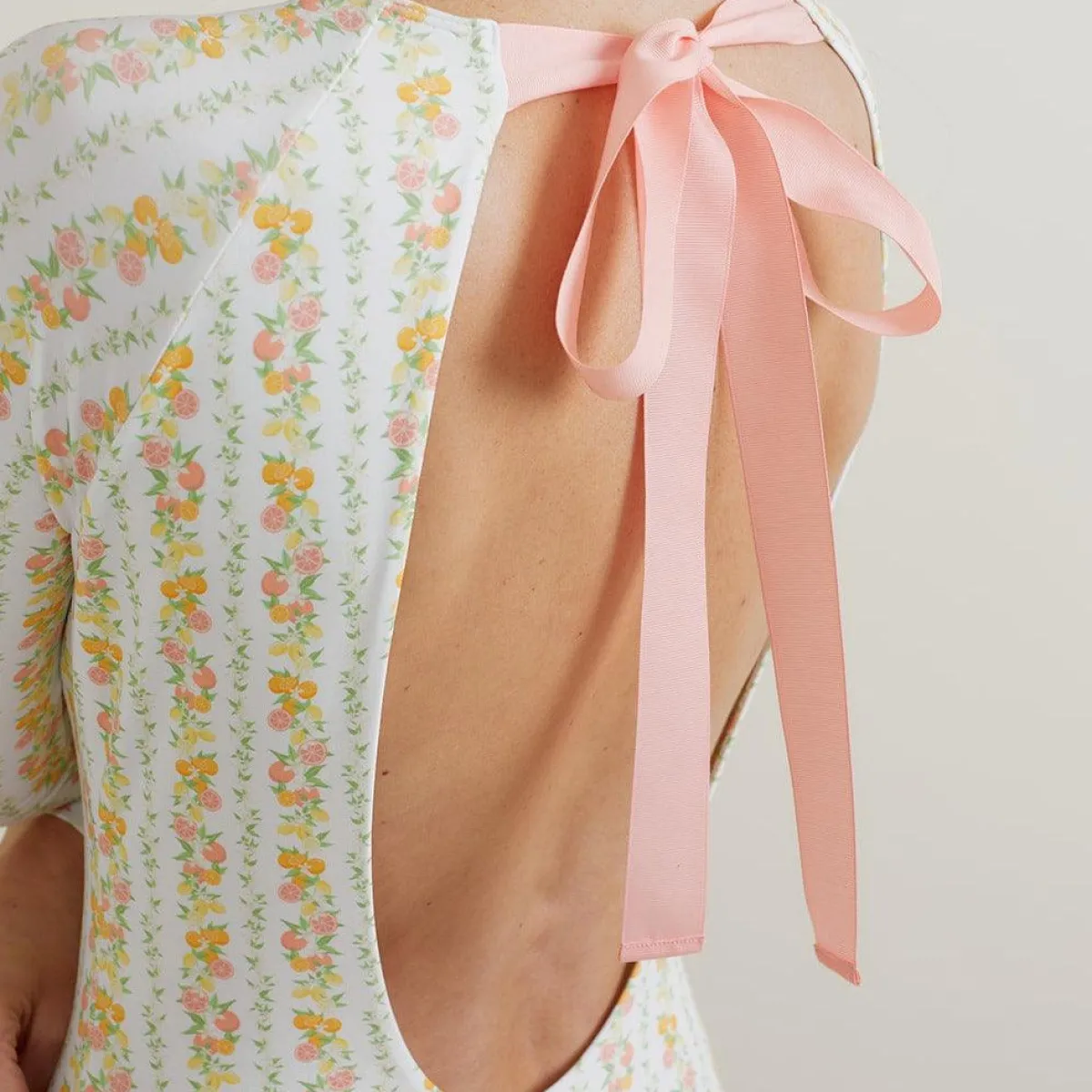 minnow Women's Rashguard One Piece Linear Citrus New