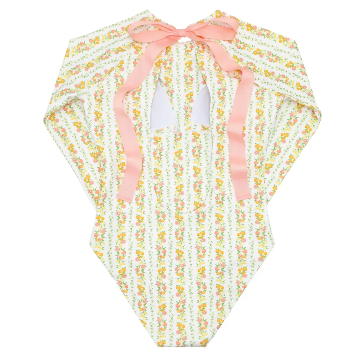 minnow Women's Rashguard One Piece Linear Citrus New