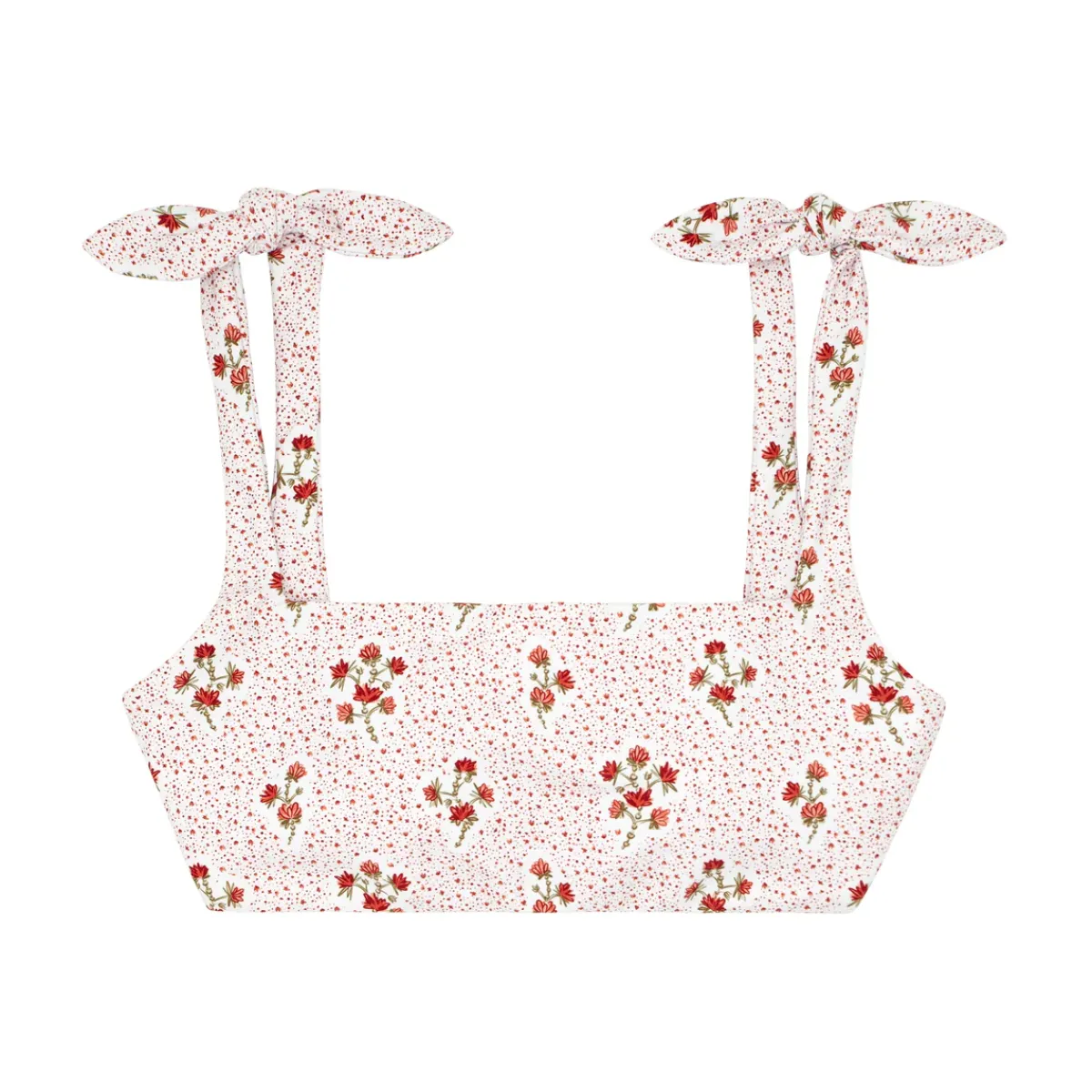 minnow Women's Tie Knot Bikini Top | Swim Raspberry Red Online