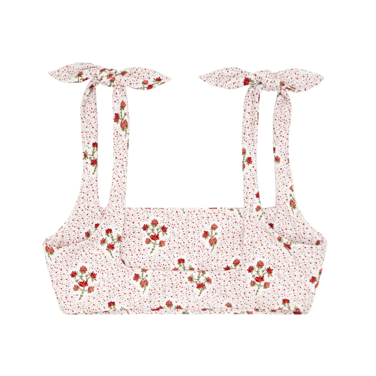 minnow Women's Tie Knot Bikini Top | Swim Raspberry Red Online