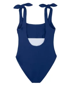 minnow Women's Tie Knot One Piece Navy Discount